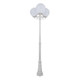 Siena Triple 30cm Spheres Tall Post - White Finish / E27 Siena Triple 30cm Spheres Tall Post - White Finish / E27